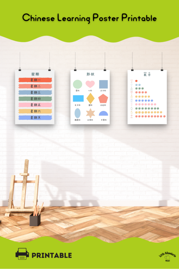 Chinese learning posters for homeschooling or classroom #Chineselearningposters #Chineselearning #Chinesehomeschooling #Chineseclassroom #Chineseposters